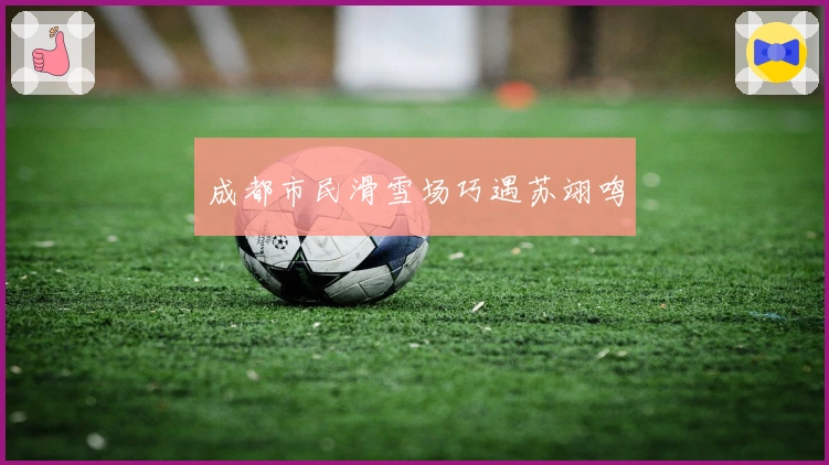 成都市民滑雪场巧遇苏翊鸣